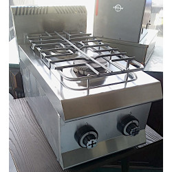 Cucina 2 fuochi a gas da appoggio 35x63