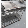Fry top piastra gas liscia 120×50 piano 115×44