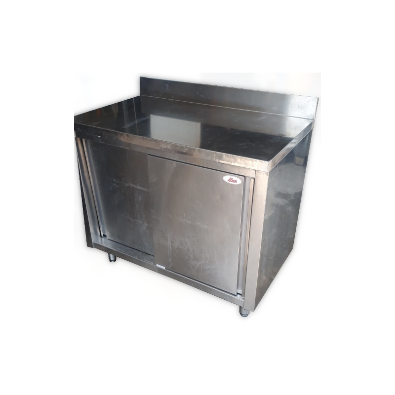 Tavolo inox chiuso 100x70 con alzatina