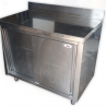 Tavolo inox chiuso 100x70 con alzatina