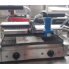 Piastra per panini doppia in acciaio con piastre rigate