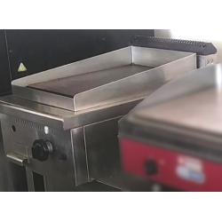 Piastra fry-top gas da appoggio 40x70 piastra liscia 55,5x40