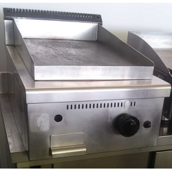 Piastra fry-top gas da appoggio 40x70 piastra liscia 55,5x40