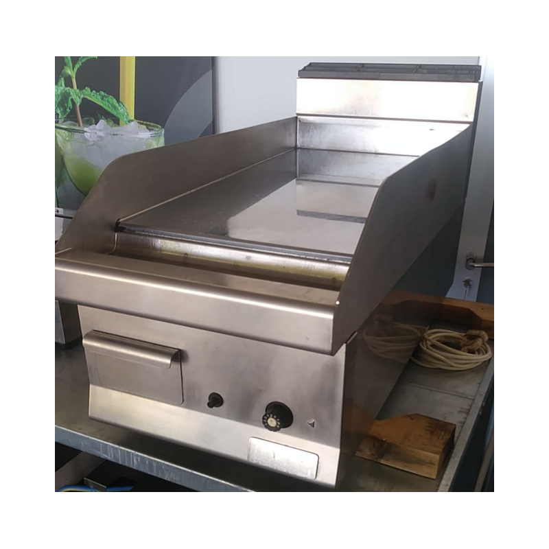 Piastra fry-top gas da appoggio 40x90 piastra al cromo 68x39